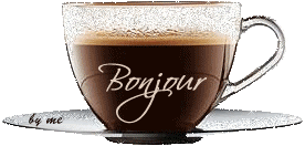 Gif animé bonjour café